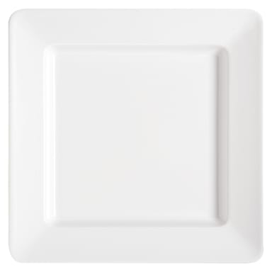 G.E.T. ML-12-W Milano White 12" Square Plate