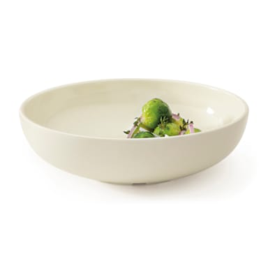 G.E.T. B-49-DI Diamond Ivory 1.9 Qt. Wide Rim Bowl - Dozen