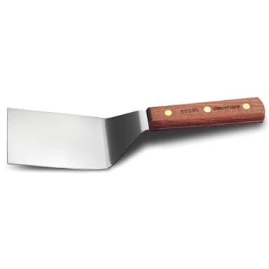 Dexter Russell S8694 Wood Handle 4 x 3" Offset Hamburger Turner