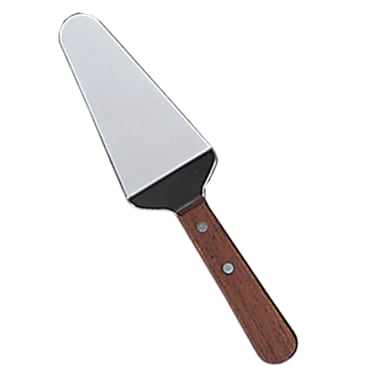Adcraft® KT-27 5.5" Offset S/S Blade Pie Server with Wooden Handle