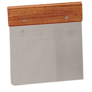 American Metalcraft DS6706 Dough Cutter / Scraper with Wooden Handle
