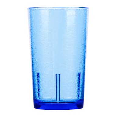 Cambro D12608 Del Mar Blue 12 Oz. Tumbler w/ Crackle Finish