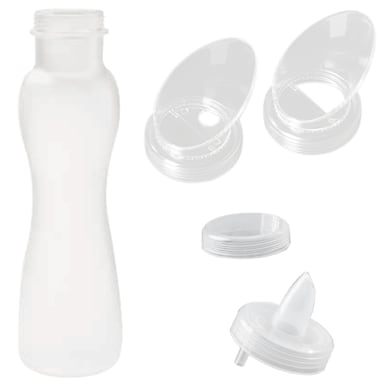 G.E.T. SDB-32-PC-6 Frosted 32 Oz. Salad Dressing Bottles w/ Lids - Set