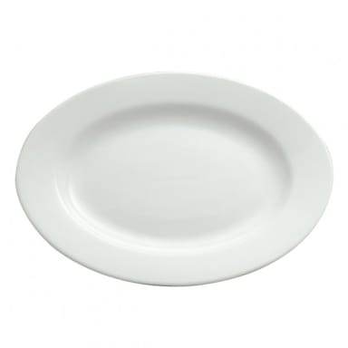 1880 Hospitality F8010000361 Bright White Ware 11.75" RE Platter - 12/CS