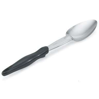 Vollrath® 64130 Black Handled Solid 13-13/16" Basting Spoon