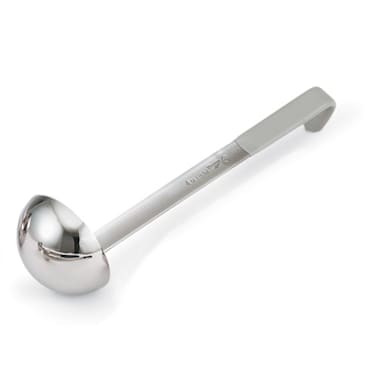 Vollrath® 4980445 Gray Handled 4 Ounce Stainless Steel Ladle