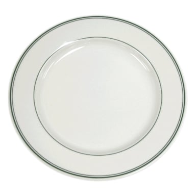 Homer Laughlin China 2081 Green Band RE 11" Plate - Dozen