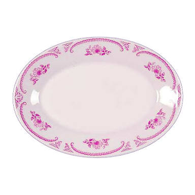 Homer Laughlin 1582 American Rose Oval 16" Platter - Dozen