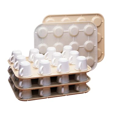 Cambro KK1200133 Beige 12-Cup Regal Cup Keeper