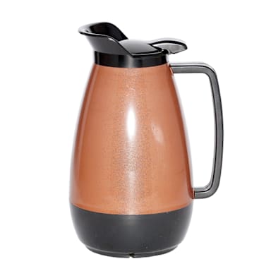 Service Ideas TS101CB Thermo-Serv 1 Liter Copper / Black Server