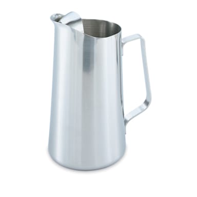 Vollrath 46403 Mirror Finish S/S 2 Quart Water Pitcher with Ice Guard