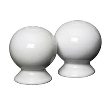 Homer Laughlin China 497100 White Salt And Pepper Shaker Set - 4 / CS