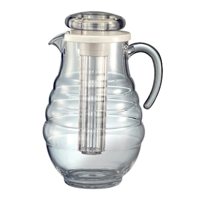 Service Ideas SWP33RB Acrylic 3.3 Liter Ice Tube Pitcher