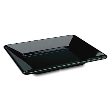 Delfin TRC-1210AS-010 12" x 10" x 1.5" Black Pacific Rim Tray