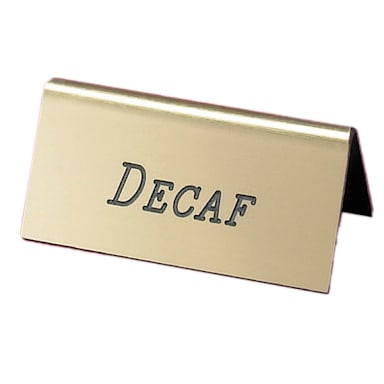 Cal-Mil 228-2-011 Gold "DECAF" Beverage Tent