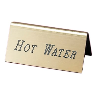 Cal-Mil 228-3-011 Gold "HOT WATER" Beverage Tent