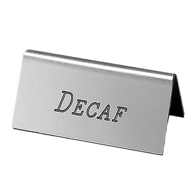 Cal-Mil 228-2-010 Silver "DECAF" Beverage Tent