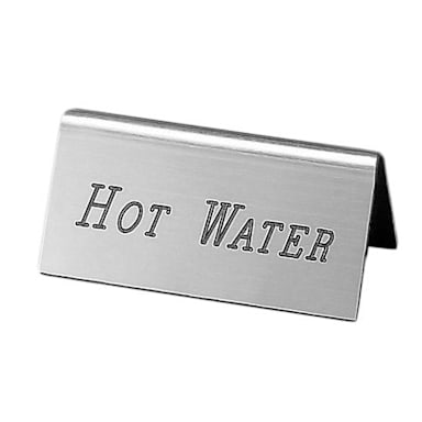 Cal-Mil 228-3-010 Silver "HOT WATER" Beverage Tent