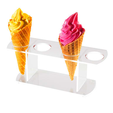 Cal-Mil 398 Clear Acrylic Waffle Cone Holder