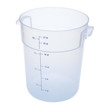 Carlisle 1096930 22 Qt. Clear Food Storage Container