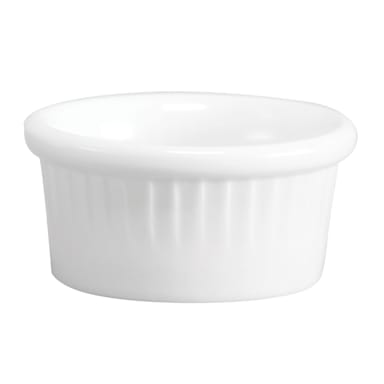 Hall® China 4531-WH White 2 Oz. Fluted Ramekin