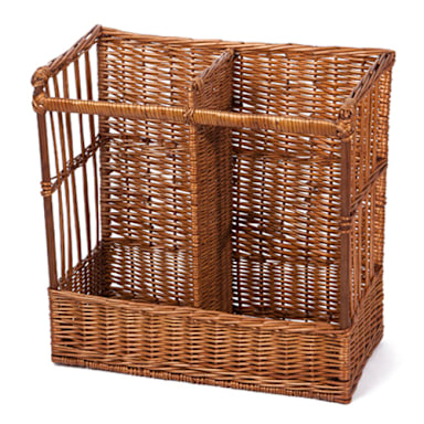 Willow Specialties 83208 20-3/4" x 10-1/4" 2-Comp. Display Basket