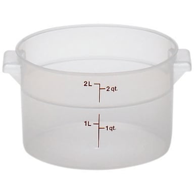 Cambro RFS2PP190 Translucent Round 2 Qt Food Storage Container
