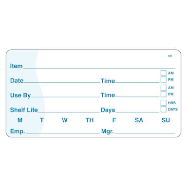 DayMark 110084 DissolveMark 2 x 4 Use By / Shelf Life Label