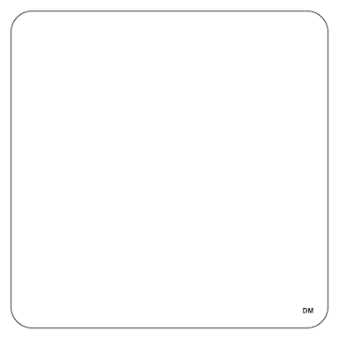 DayMark 110080 DissolveMark⢠2-1/2" Blank White Label