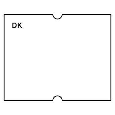 DayMark IT120486 Blank White Label For DM-4 Label Gun - 1000 / RL