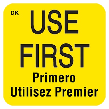 DayMark 110083 DuraMark™ Square 1" Use First Label - 1000 / RL