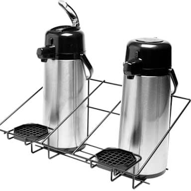 Service Ideas APR2BLC Black Steel Wire Rack for 2 Airpots