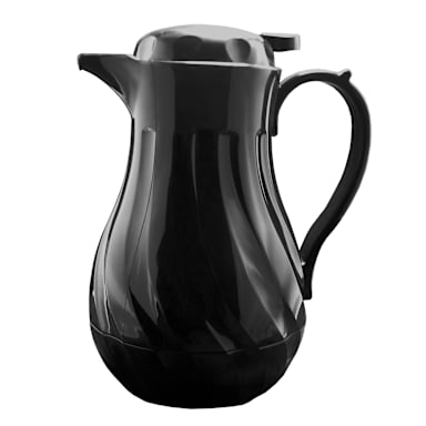 1880 Hospitality FB3022/20 20 Oz. Insulated Black Swirl Carafe
