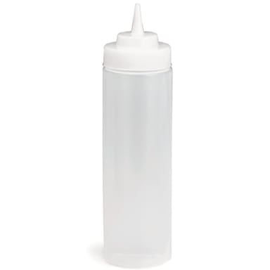 TableCraft 11253C WideMouth 12 Oz. Clear Squeeze Bottle