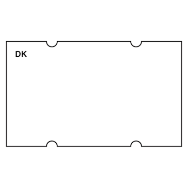 DayMark IT120652 Blank White Label For DM-5 Label Gun - 1000 / RL