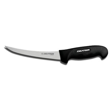 Dexter Russell SG131-6B-PCP SofGrip Black 6" Curved Boning Knife