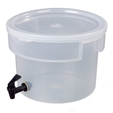 Carlisle 221930 Clear 3 Gallon Round Beverage Dispenser