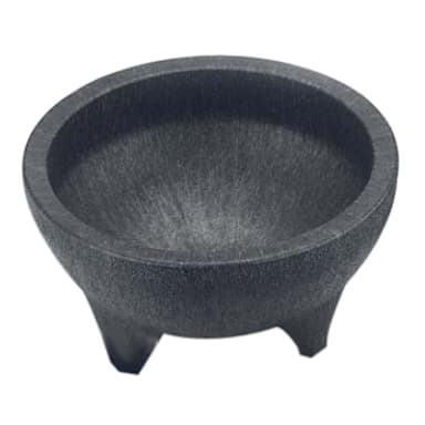 H.S. Inc. NHS1021 Super Black 56 oz Molcajete Dish