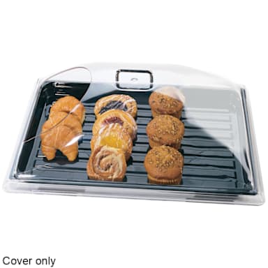 Cambro DD1220ECW135 Camwear Clear Dome Cover with End Cut