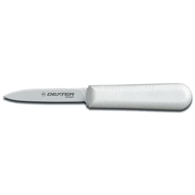 Dexter Russell SG104-PCP SofGrip White Handle 3-1/4" Paring Knife