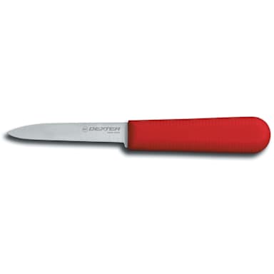Dexter Russell S104R-PCP Sani-Safe Red Handle 3-1/4" Paring Knife