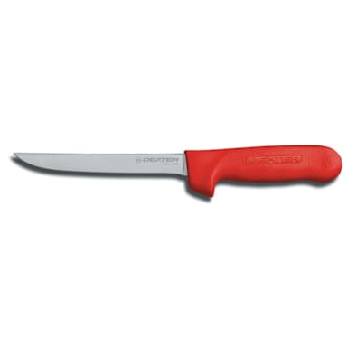 Dexter Russell S136NR-PCP Sani-Safe Red Handle 6" Boning Knife