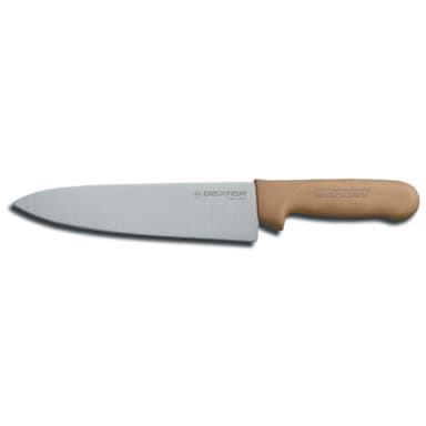 Dexter Russell S145-10T-PCP Sani-Safe Tan Handle 10" Cook's Knife