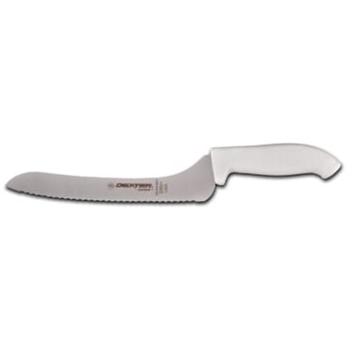 Dexter Russell SG163-9SC-PCP SofGrip White 9" Offset Sandwich Knife