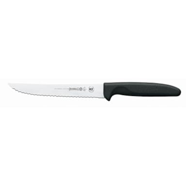MundialĀ® 5622-6E Black Serrated Edge 6" Utility Slicer Knife