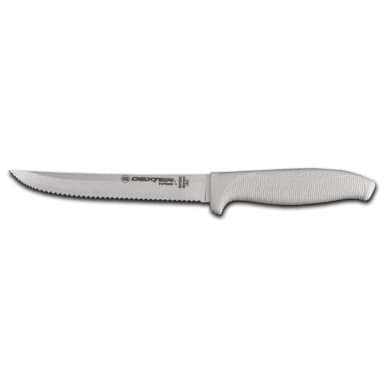 Dexter Russell SG156SC-PCP SofGrip White 6 In Scalloped Utility Knife