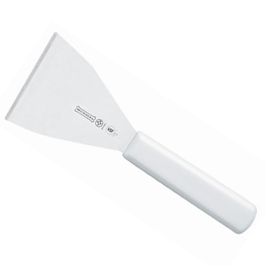Mundial® W5692-3 White Handled 3" Griddle Scraper