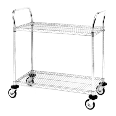 Metro MW603 Chrome 18" x 30" MW Series Standard Duty Utility Cart