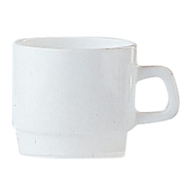 Arcoroc 25269 Restaurant White Glass 7.5 Oz. Cup