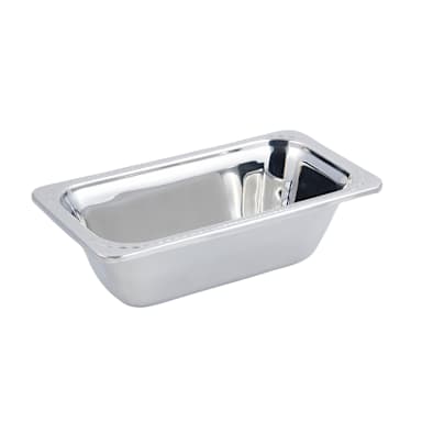 Bon Chef 5613 Arches Stainless Steel 1/3 Size 2 Qt. Food Pan